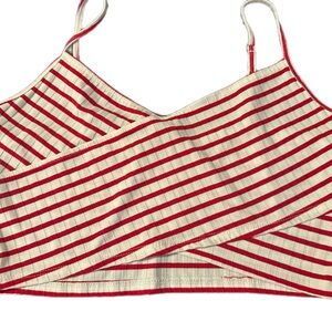 Forever 21 Red and White Striped Top